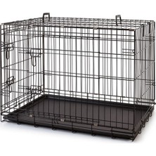 Atakan PetShop Siyah Metal Köpek Kafesi 107 x 70 x 77 cm Taşıma Kapasitesi ile Güvenli Barınma
