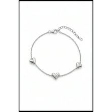 Jewels of Hope Kalp Motifli Kadın Halhal 25 Cm Paslanmaz Çelik Halhal