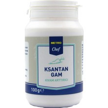 Metro Chef Ksantan Gam Kıvam Artırıcı 100 gr Gıda Üretiminde Kullanılan Stabilizör