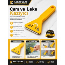 Karapolat Cam ve Leke Kazıyıcı – Cam, Fayans, Seramik, Ocak, Etiket, Silikon ve Yapıştırıcı Temizleme Aparatı