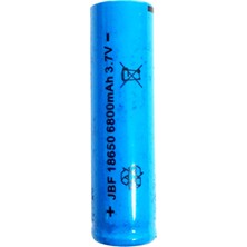 JB 18650 Pil 6800 mAh 3.7 V Şarjlı El Feneri Pili Yüksek Performanslı Lityum Pil