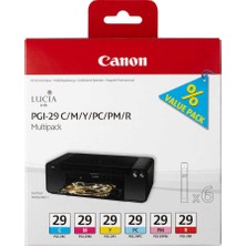 Canon PGI-29-4873B005 C-M-Y-Pc-Pm-R Orijinal Kartuş Paketi