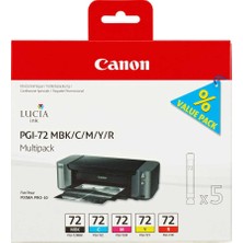 Canon PGI-72-6402B009 Mbk-C-M-Y-R Orijinal Kartuş Paketi