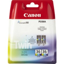 Canon CLI-36-1511B018 Renkli Orijinal Kartuş Ikili Paket