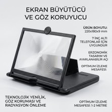 3D Telefon Ekran Büyütücü ve Göz Koruyucu Standı Midastech