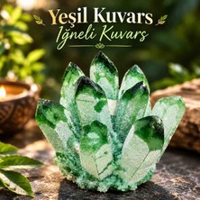 Best Bioenerji Taş Terapi Yeşil Kuvars Iğneli Kuvars Doğal Taş Ham Kütle."