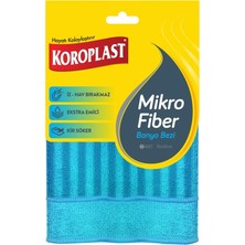Koroplast 30 x 30 cm Mikrofiber Banyo Bezi 2'li Set, Çift Taraflı Hızla Kuruyan Temizlik Bezi