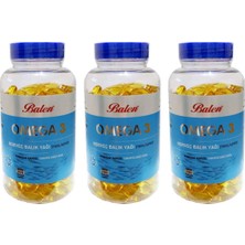 Balen Omega 3 Norveç Balık Yağı 1380 Mg 200 Kapsül x 3 Yetişkinler İçin Yumuşak Kapsül