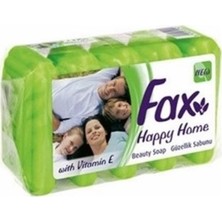 Yeşil Kokuya Sahip Fax Happy Home Güzellik Sabunu 5'li Paket E Vitamini İçerir