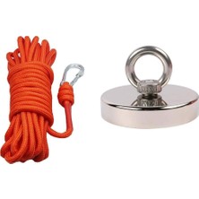 Dünya Magnet 60mm Neodyum Mıknatıs Balıkçılığı Seti 25 mt Halat ile Güçlü Kurtarma Mıknatısı