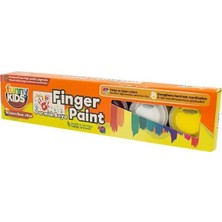 Funny Kids 6'lı Parmak Boya 25 ml Renkli Set Çocukların Yaratıcılığını Destekler
