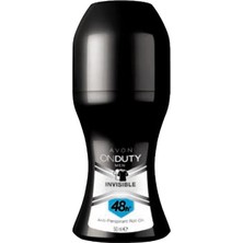 Avon OnDuty Invisible Erkek Rollon 50 ml Pudrasız Formül ile 48 Saat Koruma Sağlayan Ürün