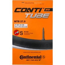 Continental 27.5x1.75 / 27.5x2.50 Mtb S42 mm İç Lastik 42 mm Subap Tipi ile Yüksek Performans