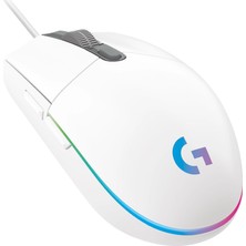 Logitech G203 Lightsync Oyun Mouse 910-005797 10000 DPI Kablolu Beyaz Renkli Aydınlatma
