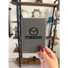 Efe Deri Mazda Dikişli Araç Ruhsat Kılıfı Kabı Oto Ruhsatlık Araba Ruhsat Koruyucu
