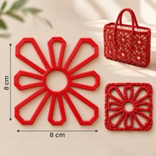 Angel Çanta Aksesuar Motif Aparatı Kırmızı Renk 1 Adet