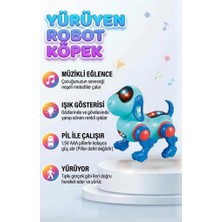 Farbu Oyuncak Yürüyen Robot Müzik ve Işıklı 16 cm Sallanan Kafalı Gerçekçi Haraketli Eğlenceli Oyuncak Köpek
