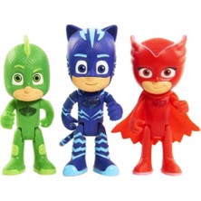 Pj Masks Kutulu 3'lü Figür Oyuncak Catboy Owlette Gekko Eklem Yerlerinden Hareket Edebilen