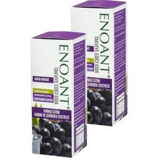 Enoant 250 ml Siyah Üzüm Ekstraktı 2 Adet Şeker Katkısız Kırmızı Üzüm Kabuk ve Çekirdek Ekstresi