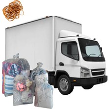 Palifix 20 Adet 90x130 Lastikli Şeffaf Kalın Ev Taşıma Taşınma Poşeti Nakliye Çuvalı Nakliyat Torbası