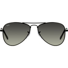 Ray-Ban 9506S 220/11 50*13*120 Çocuk Güneş Gözlüğü Siyah Metal Çerçeve UV Filtreli Erkek Çocuk için