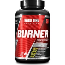 Hardline Nutrition Burner 120 Tablet Garcinia Kamboca Ekstraktı ve Guarana İçeren Yeni Formül