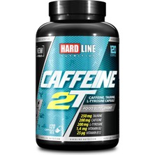 Hardline Nutrition Caffeine 2t 120 Kapsül Türkiye Menşeli Taurin İçeren Gıda Takviyesi