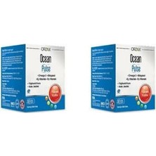 Orzax Ocean Pulse 30 Kapsül Balık Yağı x 2 Omega 3 İçerikli Vitaminlerle Zenginleştirilmiş