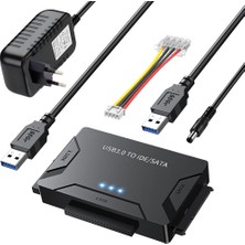 Keepro USB 3.0 To Ide-Sata 2,5"- 3,5" Harici Harddisk Dönüştürücü Adaptör Destekli Set