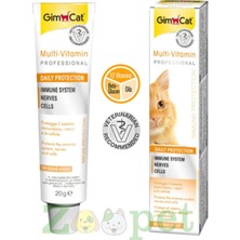 Gimcat 20 gr Multi Vitaminli Kedi Macunu Lezzetli ve Paste 12 Vitamin İçeren Yetişkin Kedilere Uygun