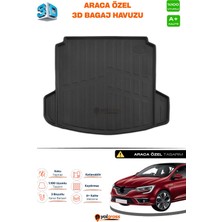 Meka Part Renault Megane 4 Sedan 3D Pro Bagaj Havuzu Çift Kulaklı 2016 Üzeri A+ Kalite