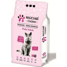 Magicsand Bebek Pudrali Kalın Tane Topaklaşan Kedi Kumu 10 lt Doğal Beyaz Bentonit