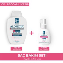 Alopecia Procapil ve IGF İçerikli  Serum ve Şampuan Seti 300 ml Tüm Saç Tipleri
