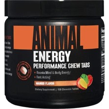 Unıversal Anımal Energy 120 Cheweable Tablets Mango Flavor Universal Animal Series