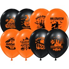 Süsle Bebek ve Parti Halloween Cadılar Bayramı Balon - 30 cm x 8 Adet