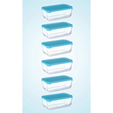 Hibana Mavi Kapaklı 6'lı Snowbox Saklama Kabı 53743