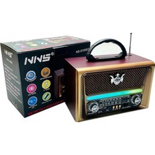 Junglee Ahşap Retro Radyo Nostaljik Bluetooth Hoparlör Sd Kart USB Girişli Şarjlı Taşınabilir Speaker