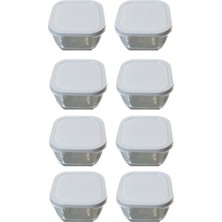 Hibana Snowbox 8 Li Cam Saklama Kabı Beyaz