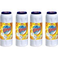 Bingo Ov Limon Kokulu Ovma Tozu 500 gr 4 Paket Paslanmaz Bulaşık Teli ile Temizlik