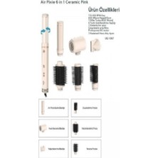 Lorenzo Airpixie 6in1 Saç Şekillendirici Seti Cream
