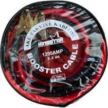Kingstar 50 mm Akü Takviye Kablosu 1200 Amper 2.3 mt Çantalı Güçlü Kablo Seti