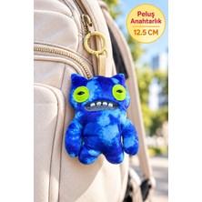 Toyfest Fuggler Wide Eyed Weirdo Mavi Tie Dye Peluş Anahtarlık - 12.5 cm