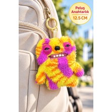 Toyfest Fuggler Old Tooth Sarı Pembe Tie Dye Peluş Anahtarlık - 12.5 cm