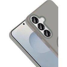 Bezos Joko Samsung Galaxy S25 Uyumlu Broş Magsafe Kapak - Mor