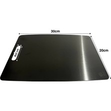 Efnaz Style Paslanmaz Çelik Kesme Tahtası 20X30 cm Mutfak Sebze Et Kesme Tahtası Doğrama Tahtası Mutfak Aksesuarları
