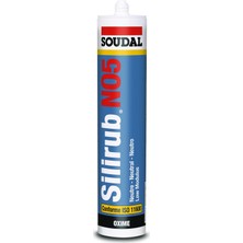 Soudal Şeffaf Silirub No5-He Notr Dış Cephe Silikon Kartuş 300 ml Kolay Uygulama ve UV Dayanıklılığı