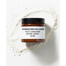 Q-fit Hidrolize Kolajen Peptitleri (Hydrolyzed Collagen) Tip1-3 Mix – Saf Toz Hammadde 50 gr
