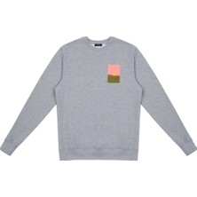 Beord Asciano %100 Pamuk Bisiklet Yaka Erkek Sweatshirt Regular Gri Melanj BSS1-149