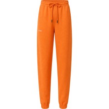 Beord Basic Cepli Erkek Eşofman Altı Regular Lastikli Paça Turuncu Sweatpant