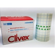 Clivex Su Geçirmez Şeffaf Film Yara Örtüsü 10 cm x 9.14 Metre Rulo İnce Hipoalerjenik Yapı